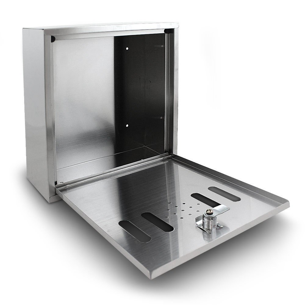 Stříbrný Popelník Popelník nástěnný venkovní na klíč ocel inox MS13196